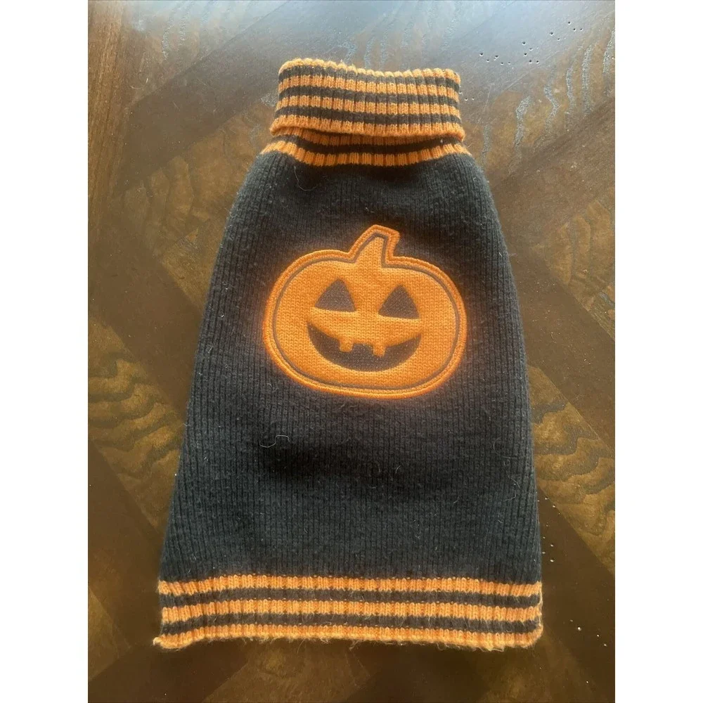 SD Dog Halloween Pumpkin Sweater Black And Orange